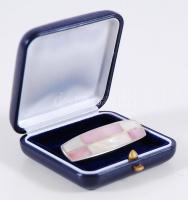 Ezüst (Ag.) art-deco stílusú kitűző, bruttó: 12 gr, h:5 cm, dobozban