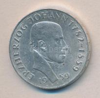 Ausztria 1959. 25Sch Ag "Johann főherceg" T:2 Austria 1959. 25 Schilling Ag "Archduke Johann" C:XF