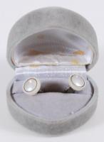 Gyöngyház berakásos mandzsetta, tokban