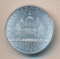 Ausztria 1937. 2Sch Ag "Karlskirche" T:2 Ausztria 1936. 2 Schilling Ag "Bicentennial Completion of St. Charles Church 1737" C:XF