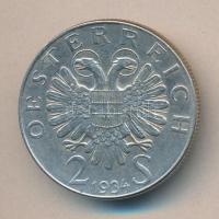Ausztria 1934. 2Sch Ag "Dollfuss" T:2/2-
Austria 1934. 2 Schilling Ag "Dollfuss"...