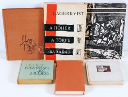 6db könyv Kondor Béla illusztrációival: Denis Diderot, Házasság és hűség; C.F. Ramuz: A nagy-nagy so...