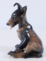 Rosenthal kutya, kézzel festett, jelzett, hibátlan, m:13 cm