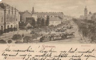 Debrecen Piac utca, villamos (EM)