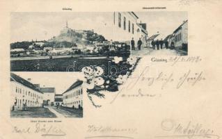 1898 Németújvár, Güssing, Hotel Knettel oder Krone