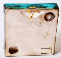 Goebel síelő fiú, fali kerámia, jelzett, hibátlan, 10×10 cm