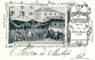 1898 Pavia di Udine-Risano, k.u.k. infantry regiment No. 75, memory of the battle of Custoza 1866 (fa)