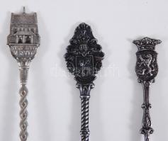 6db, részben ezüstözött díszkanálka