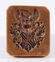 Címeres réz pecsétnyomó mintával