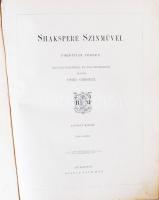 Shakespeare színművei. Csiky Gergely jegyzeteivel. Első kötet. Budapest É.N. Kiadja Ráth Mór. Több l...
