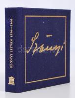 Minikönyv: Szőnyi István. Szentendre, 1984. Aranyozott egészvászon kötésben