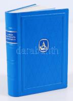 Minikönyv: Bánáti Ágnes - Sándor Dénes: A százesztendős Athenaeum 1868-1968. Bp., 1968, Akadémiai. Aranyozott műbőr kötésben