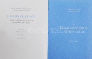 Minikönyv: Bánáti Ágnes - Sándor Dénes: A százesztendős Athenaeum 1868-1968. Bp., 1968, Akadémiai. A...
