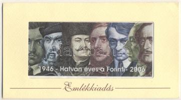 2006. 500Ft "Hatvan éves a Forint" emlékkiadás díszcsomagolásban tanúsítvánnyal T:I Csak 1199db