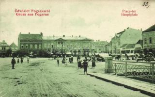 Fogaras main square, Hotel Mercur
