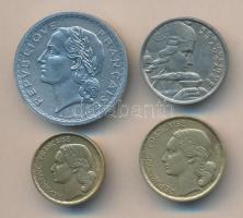 Franciaország 1950. 5Fr, 10Fr, 20Fr, 100Fr T:2 France 1950. 5 Francs, 10 Francs, 20 Francs, 100 Francs C:XF