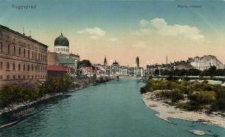 Nagyvárad with synagogue, Divald & Monostory (wet damage)