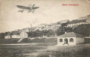 Budapest I. Vérmező, Louis Blériot repülése (small tear)