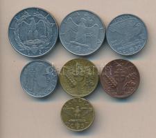 Olaszország 1939-41. 7db klf fémpénz T:2,2-
Italy 1939-41. 7 different coins C:XF,VF