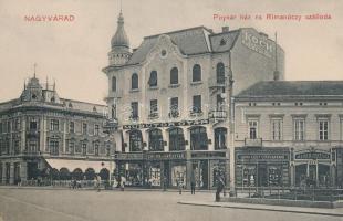 Nagyvárad Hotel Rimanóczy, Poynar house, shops