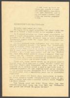 cca 1940 II. világháborús röplap, 21x14,5cm