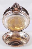 Ezüst (Ag.) zsebóra, sérült, nem jár, bruttó:25,7 g/
Silver pocket watch, does not work