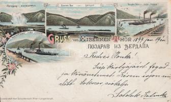 1899 Vaskapu, SS Szapáry, SS Tomen litho (cut)