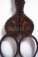 cca 1900 Solingeni olló Ferenc József és Erzsébet királyné portréjával / 
Solingen scissors with the...