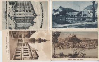 17 db régi, érdekes magyar városképes lap / 17 Hungarian, interesting postcards