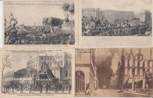5 db régi, használatlan képeslap a francia forradalomról / 5 unused postcards about French Revolution