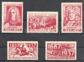 1937 Mohácsi csata emlékére levélzáró sor 1687-1932