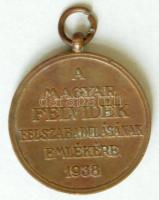 1938. "Felvidéki Emlékérem - II. Rákóczi Ferenc" Br emlékérem szalag nélkül T:2-
Hungary 1...