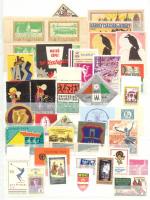 1896-2001 40 db régi és modern levélzáró A4-es berakólapon