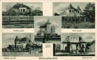 Siófok-Balatonújhely, Családi panzió, Parti panzió, Siklaky nyaraló, Téry nyaraló, László nyaraló