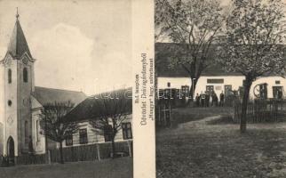 Drávagárdony Hangya szövetkezet, református templom (ázott / wet damage)