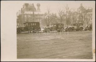 Kolozsvár construction site, automobiles photo