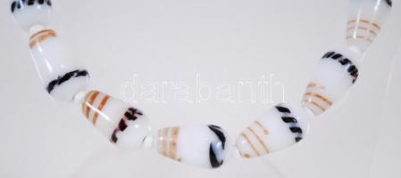 Muranói nyaklánc ezüst (Ag) szerelékkel / 
Necklace with Murano beads and silver accessories, 44cm