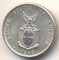 Fülöp Szigetek/Amerikai Egyesült Államok Közigazgatás 1944. 20c Ag T:2 Philippines / UNITED STATES ADMINISTRATION 1944. 20 centavos Ag T:XF