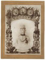 1914-1918 "Szolgálati időm Emlékéül", Utász katona kemény hátú fotója