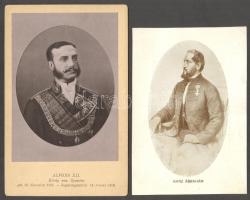 3 db fotó másolat: XII Alfons, Vilmos császár, Ganz Ábrahám