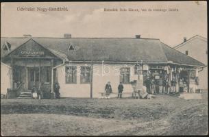 Nagyilonda Gyógyszertár a Szarvashoz, Benedek Béla vegyeskereskedése / pharmacy, shop (gluemark)