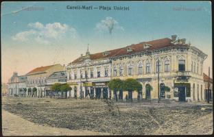 Nagykároly Deák square, shops (EB)
