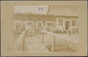 Cca 1915 Tiszti étkezde Maroshévízen, korabeli fotó