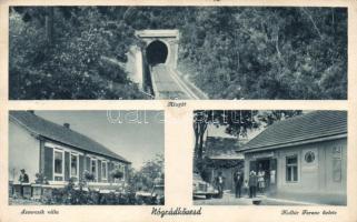 Nógrádkövesd Kollár Ferenc üzlete, Szmrcsik villa, alagút (Rb)