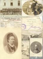 Cca 1917 Szász Ágoston ezredes személyes anyaga: 6db fotó, tagsági jegyek, iratok