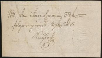 Ausztria 1827. Kitöltött kamatszelvény szárazpecséttel T:I