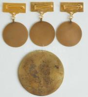 1965. "Életmentő Emlékérem / Életmentésért" kitüntetés zománcozott fémszalaggal (3x) + &qu...