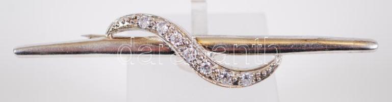 Ezüst (Ag) bross /  Silver brooch, 7cm, 5,9gr