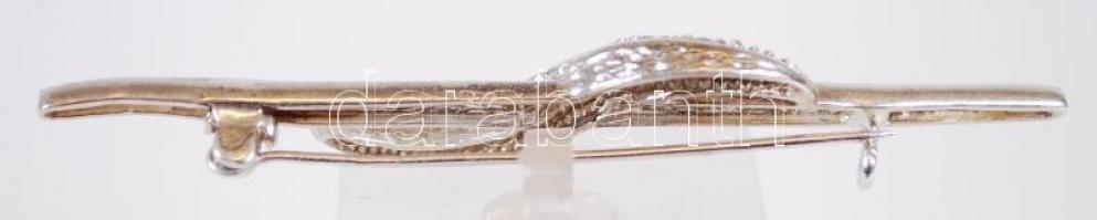 Ezüst (Ag) bross / 
Silver brooch, 7cm, 5,9gr