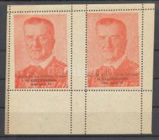 1943 Kormányzó 75. születésnapja kisív